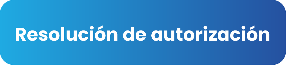 Resolución de autorización